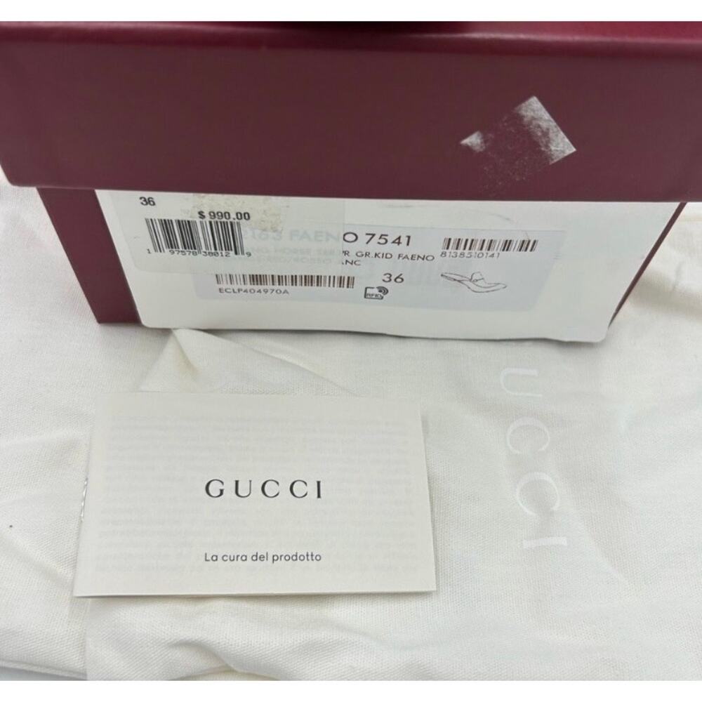 Women's Gucci horse bit Princetown mules size 36.5 made in Italy - Picture 5 of 16